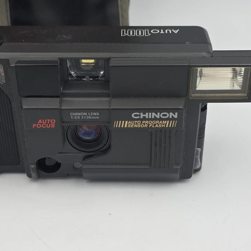 Chinon Auto 1001 DX 35mm Point & Shoot Film Camera Untested Parts Or Repair